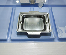 mold 내 액체 paraffin 1차 사진